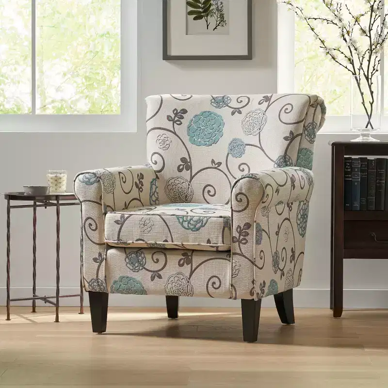 Fabric Upholstered Club Chair
