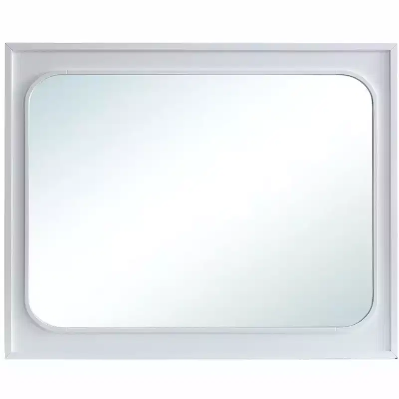 45 in. W x 36 in. H Rectangle Wood Frame White Dresser Mirror, Modern Bedroom Mirror