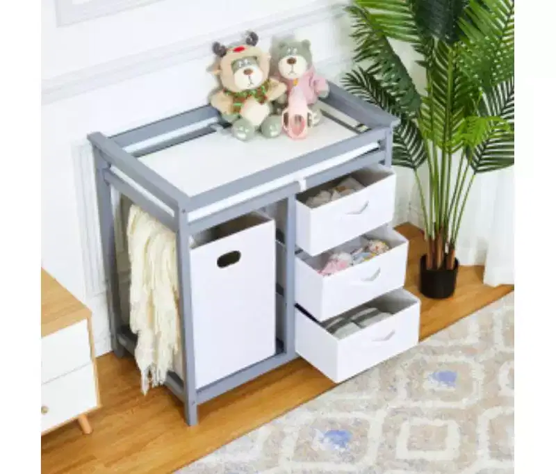 Wooden Baby Changing Table (Solid Wood)
