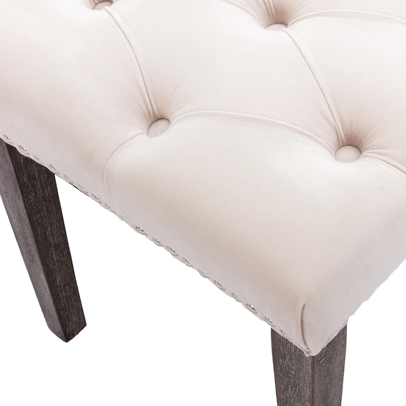 Upholstered Tufted Bench Ottoman Accent Bench