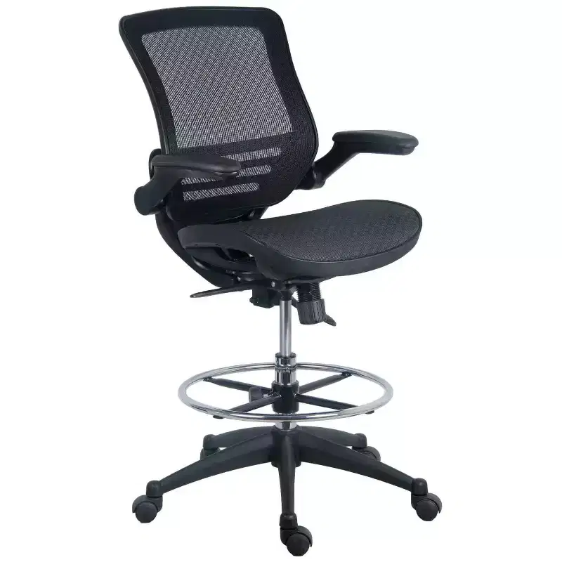 HomeStock 33 in.H Adjustable Height Gold PU Leather Seat Material with Adjustable Tilt Executive Office Chairs