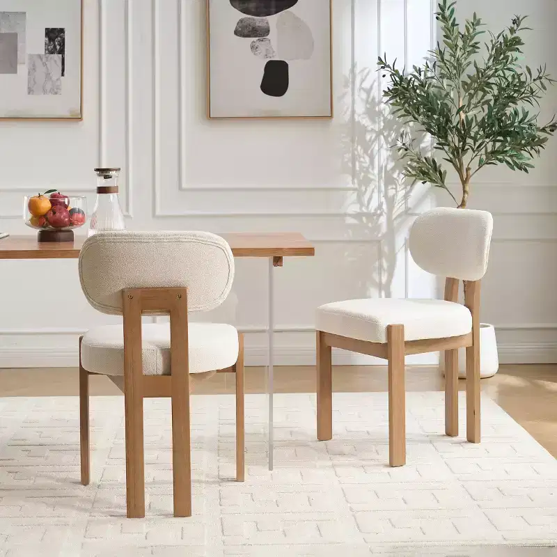 Chenille Upholstered Side Chair Dining Chairs