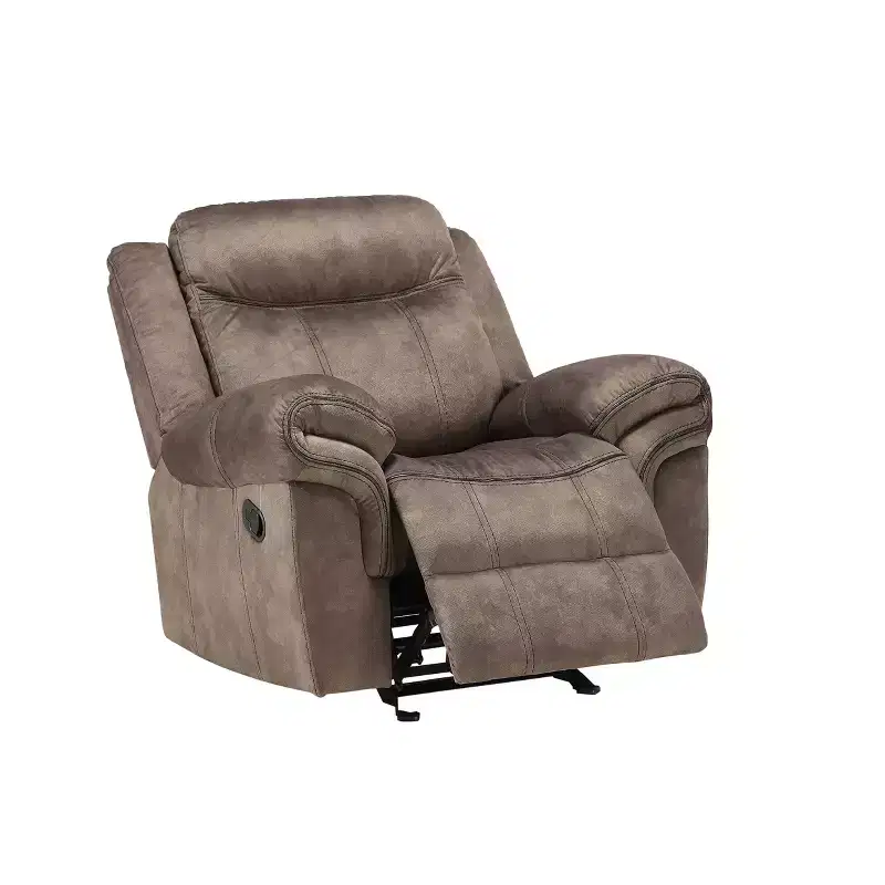 Acme Furniture Zubaida 2 Tone Recliner Sofa Chocolate Velvet