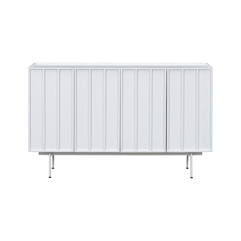 Sideboard Wooden Cabinet with 4 Doors Suitable for Living Rooms