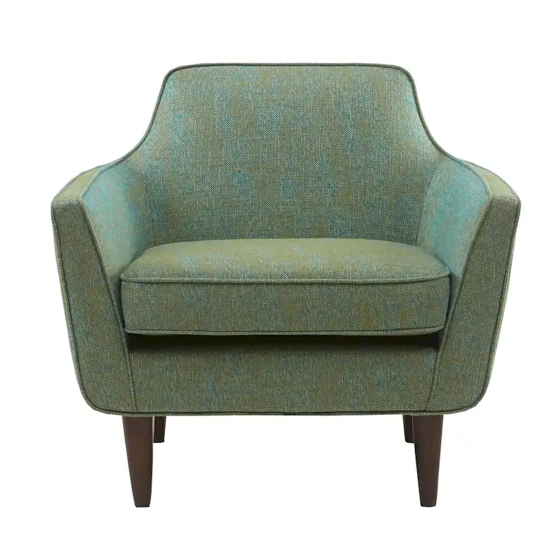 Sea Foam Mid-Century Accent Chair, Single
