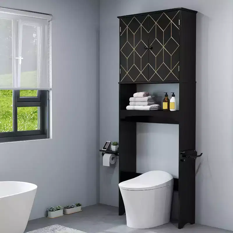 Above Toilet Storage Cabinet Spacesaver for Bathroom