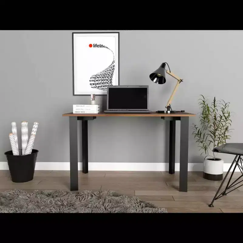 Colombo Computer Desk Brown - Boahaus: Modern Style, Adult Assembly, Scratch-Resistant Surface