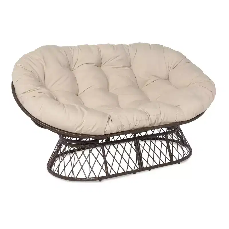 Double Papasan Chair, Steel Frame, Polyester Cushion, Seats 2 – 59