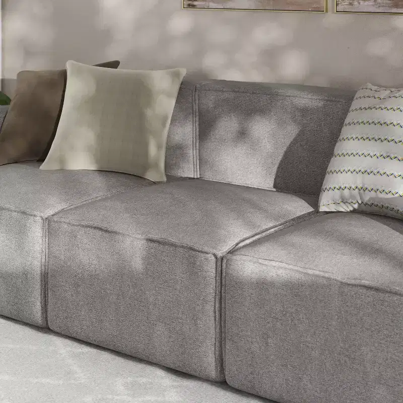Flash Furniture Bridgetown Luxury Modular Sectional Sofa, Armless Center Seat