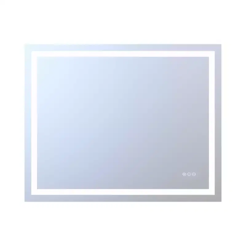 SUMERAIN 48x36 Wall LED Bathroom Mirror Shatter-Proof, ETL Anti-Fog Vanity Mirror Stepless Dimmable
