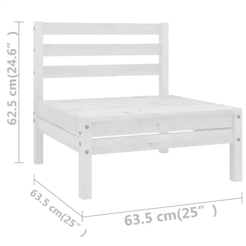 vidaXL Garden Lounge Set Solid Pinewood 4-piece set Seats 4