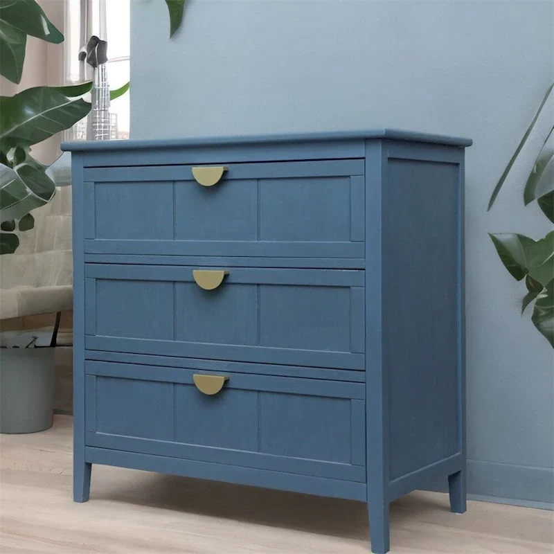 American Style Cabinet with Non-Slip Foot Pads and 3 Drawers