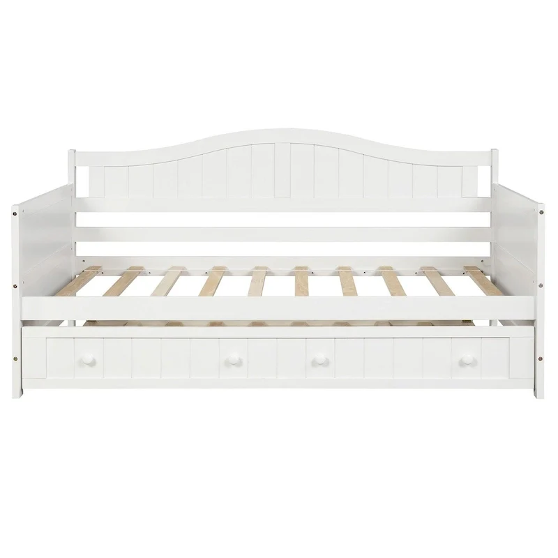 High-Quality Pine Twin Daybed with Trundle, Sofa Bed