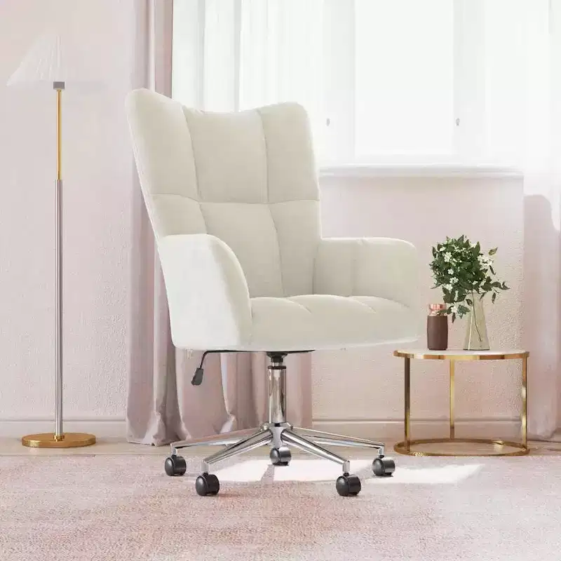 Relaxing Chair Light Gray Velvet
