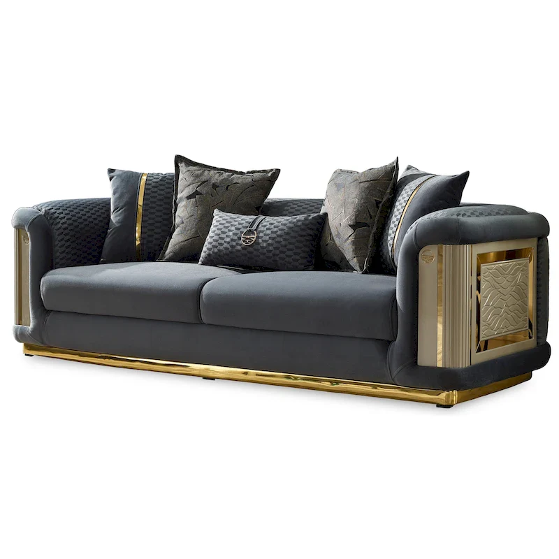 Elise 3-piece Living room Set Pillow Back