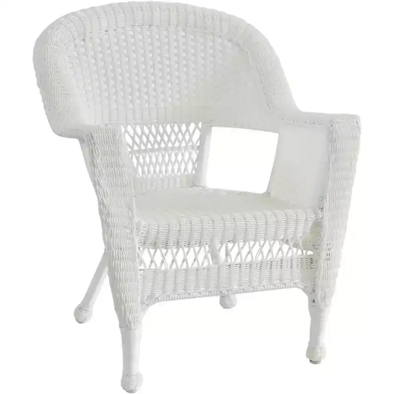 HomeStock Zen Zone Chair Set of 2, Durable Resin Wicker, Weather-Resistant with Cushions