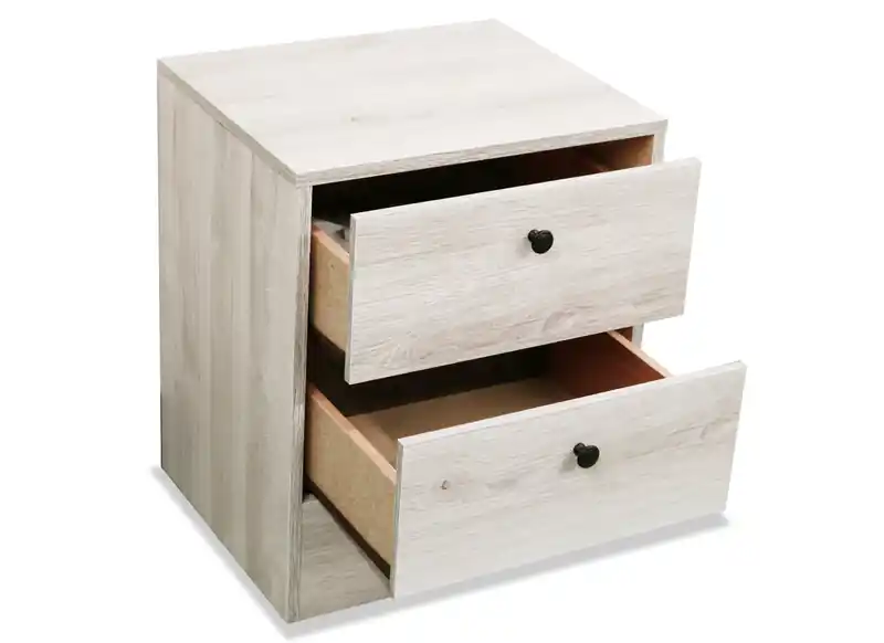Bedside 2-Drawer Nightstand, 18.4W x 22.2H