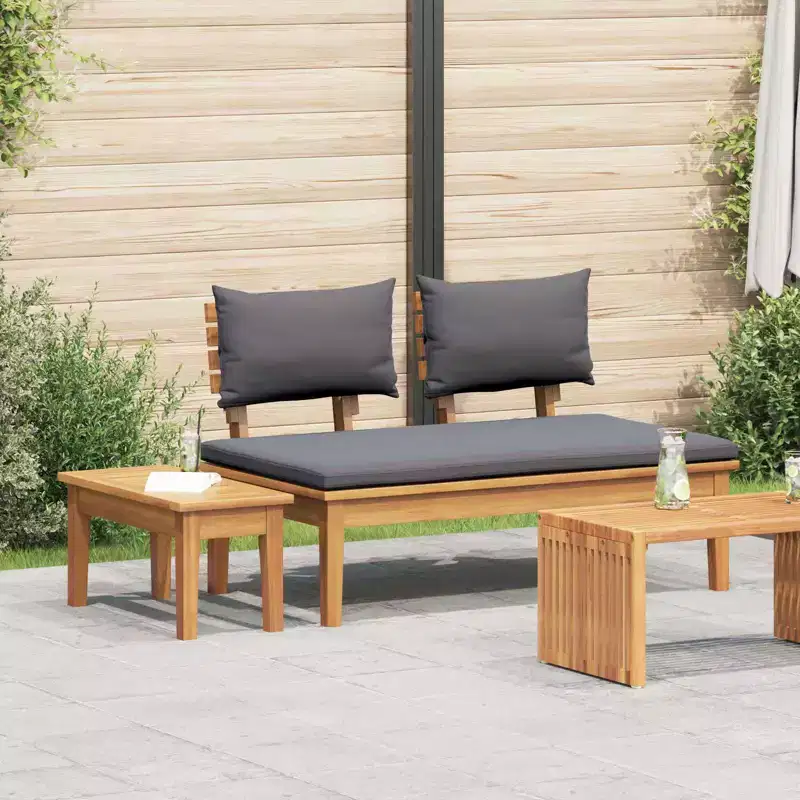 vidaXL Garden Bench 2 pcs Solid Teak wood