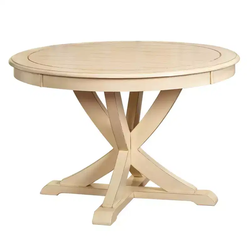Farmhouse Solid Wood Pedestal Dining Table