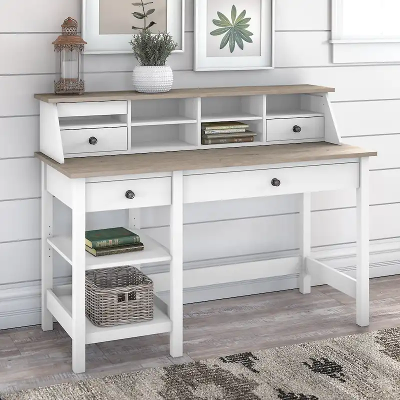 54W Computer Desk with Desktop Organizer