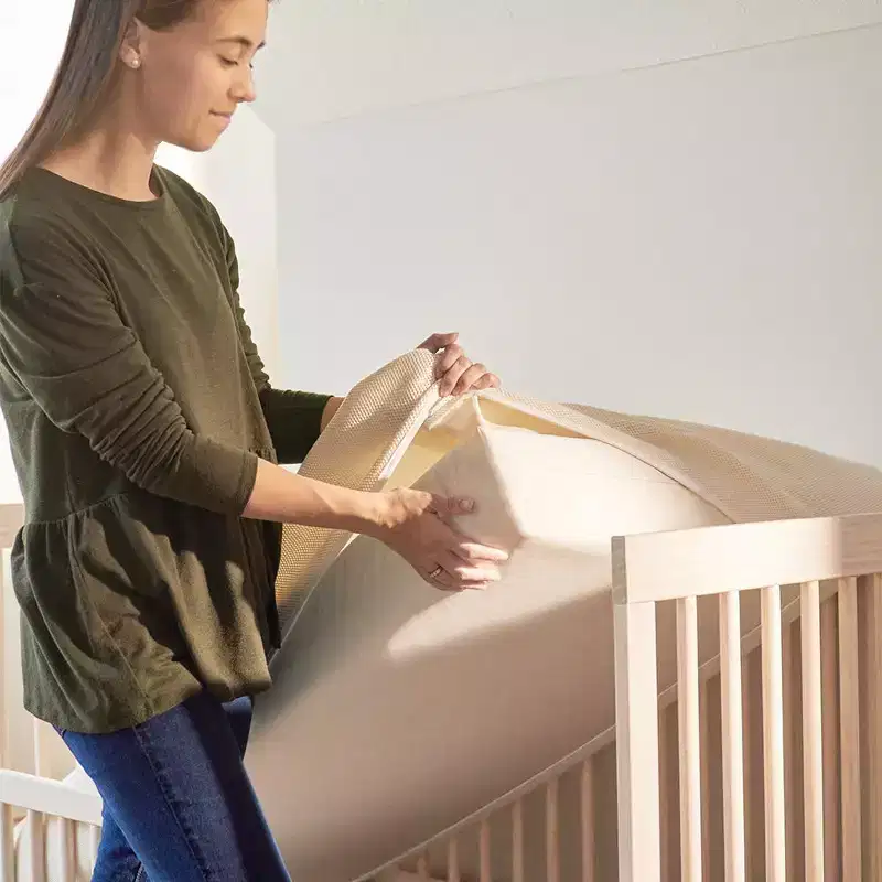 Organic Breathable Baby 2-Stage Crib Mattress - Innerspring