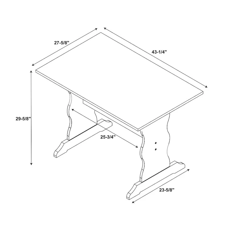 Riki Family Dining Table – Light Brown Rectangle Solid Wood Kitchen Table