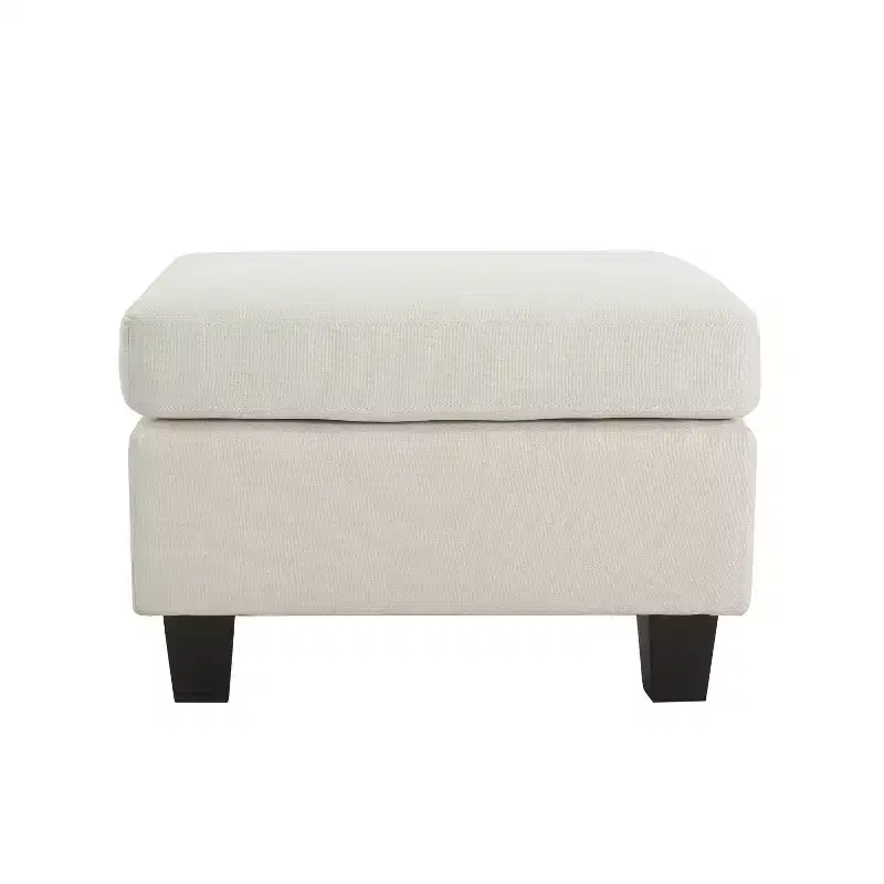 GDFStudio Judkins Contemporary Fabric Upholstered Ottoman