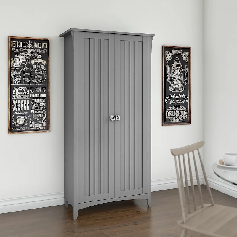 Bush Furniture Salinas Kitchen Pantry Cabinet with Doors