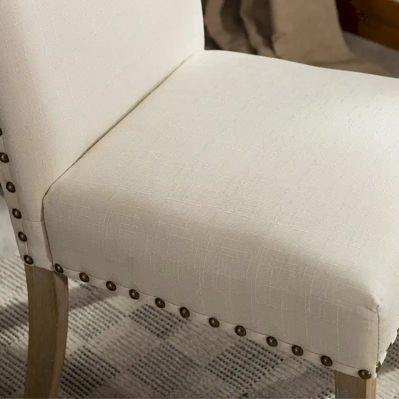 Roundhill Furniture Mod Urban Solid Wood Upholstered Parson Chairs (Set of 2)