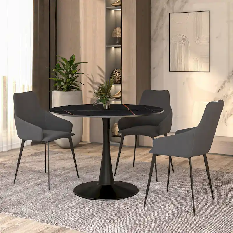 Round Dining Table 40 Sintered Stone Tabletop