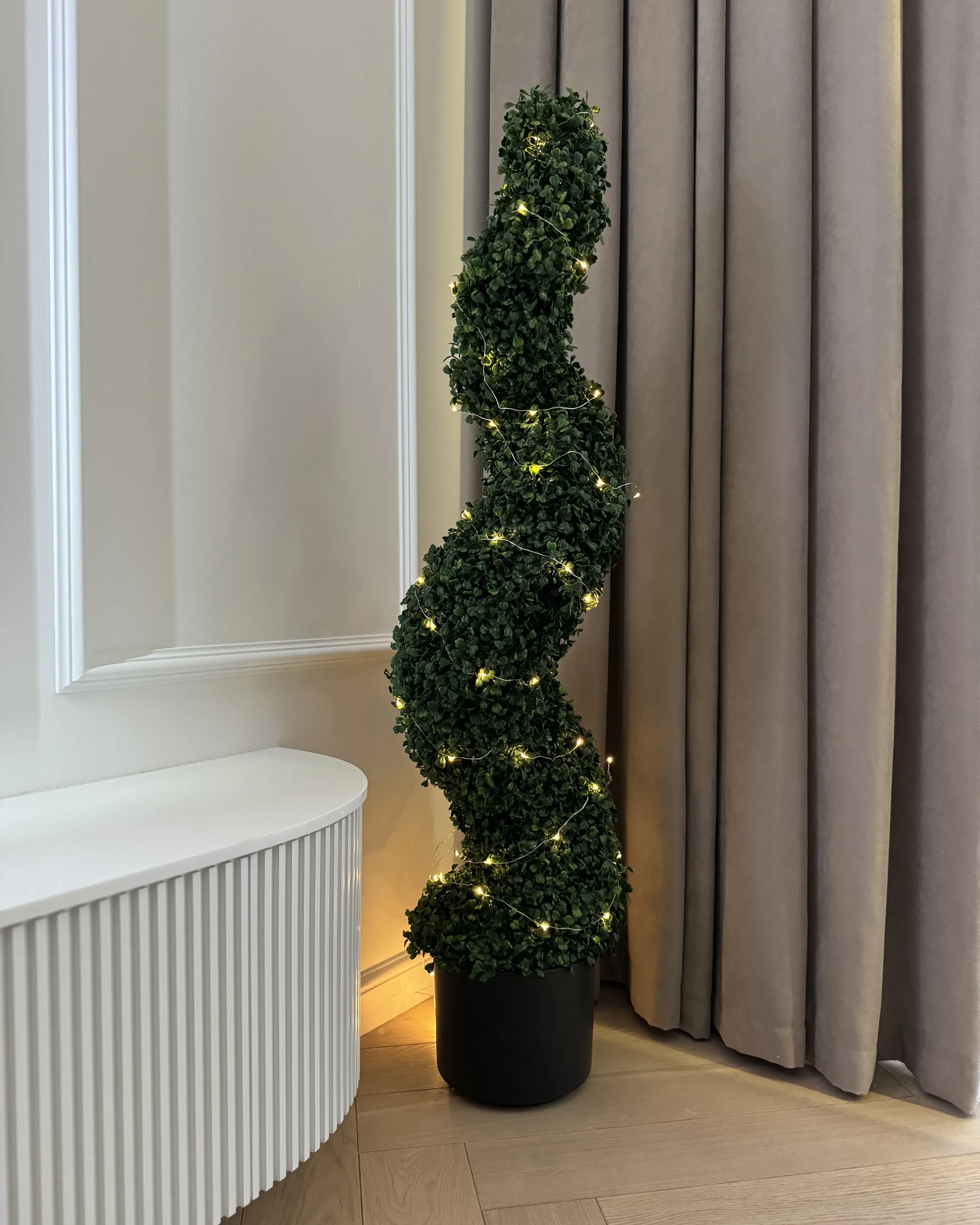 Pianta artificiale BOXWOOD SPIRAL TREE 120 cm Verde