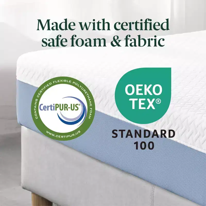 Zinus 12 Queen Cooling Essential Memory Foam Mattress, Fiberglass-Free, Medium Feel, Breathable Cooling Layers, Certified Safe Materials