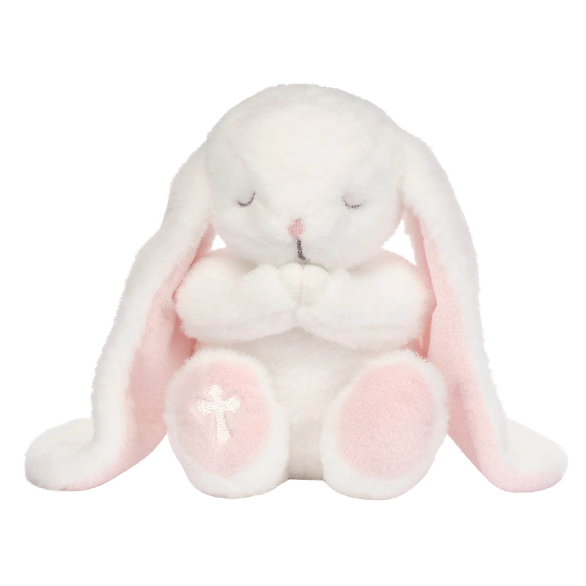 White Prayer Pose Bunny Plush