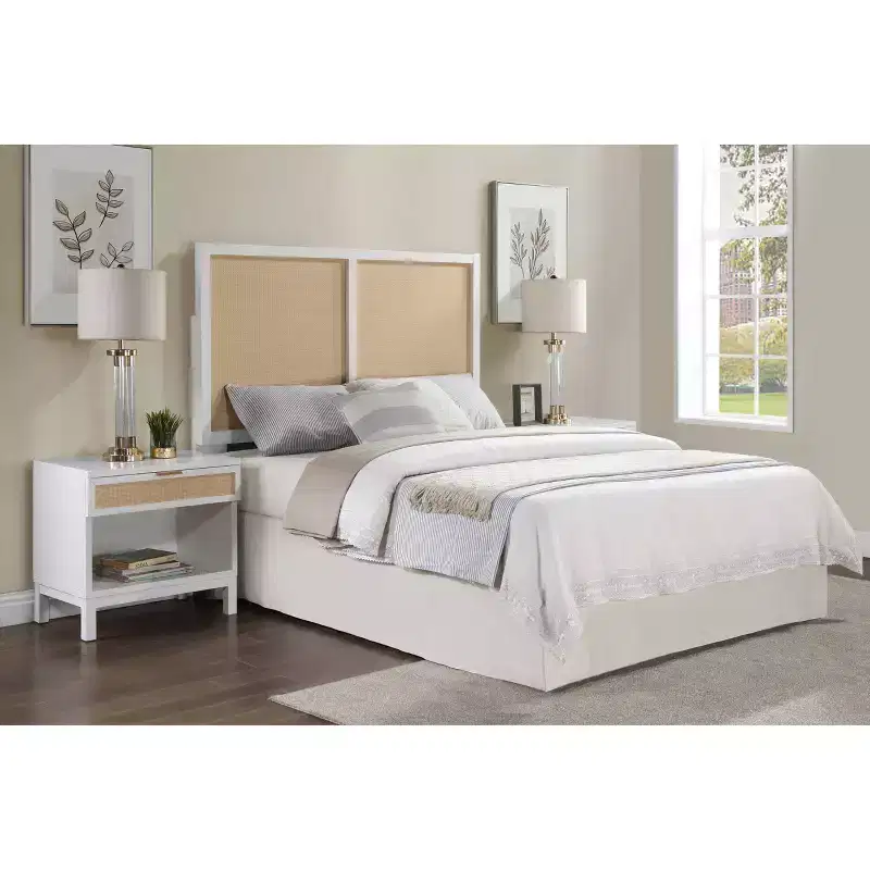 Comfort Pointe Queen/Full Bayport Headboard: Coastal Style, Poplar & MDF, Adjustable Height