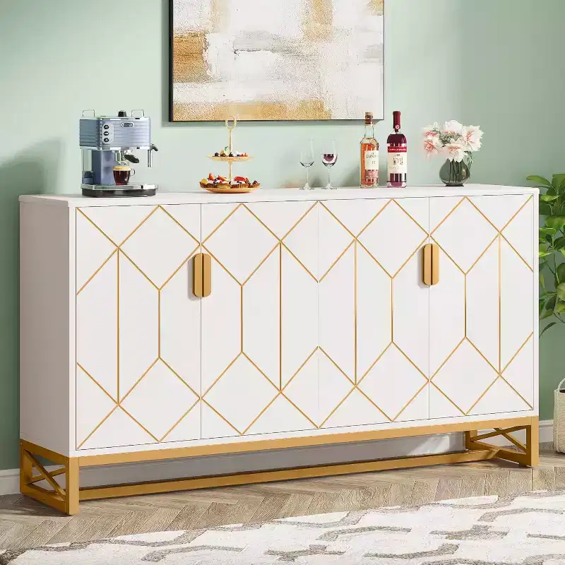 Lantine 59 Kitchen Sideboard Buffet Cabinet