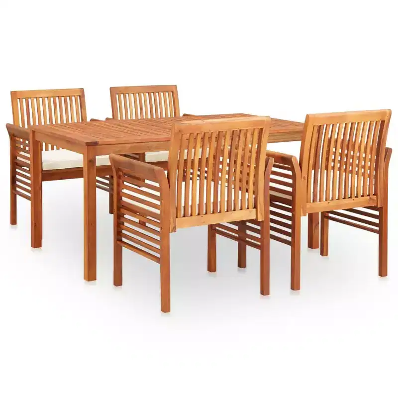 vidaXL Outdoor Dining Set Solid Wood Acacia Set Durable