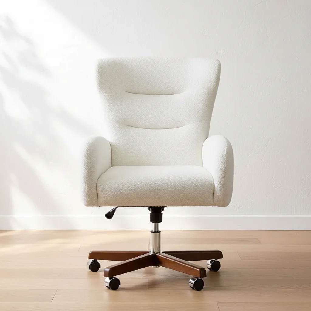 Office Chair with Adjustable Height and Curved Armrests