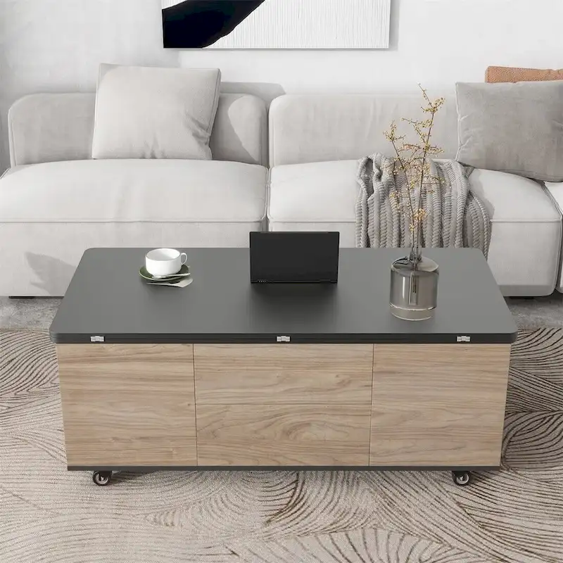 Merax Modern Lift Top Coffee Table Multifunctional Table