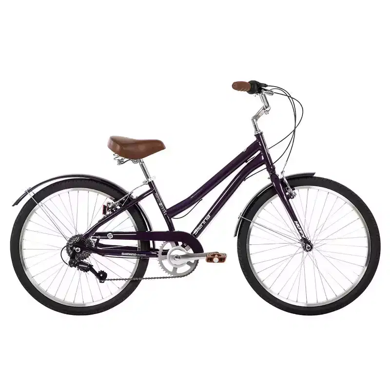 Huffy Sienna 24" G MLT SPD Comfort Bike - Gloss Eggplant