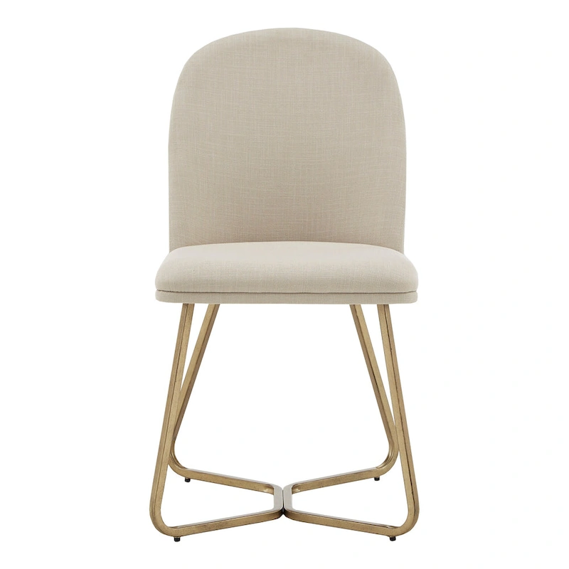Cheyenne Gold Metal Dining Chair (Set of 2) by iNSPIRE Q Modern
