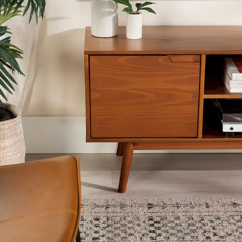 Middlebrook 58-inch Mid-Century Solid Wood TV Stand