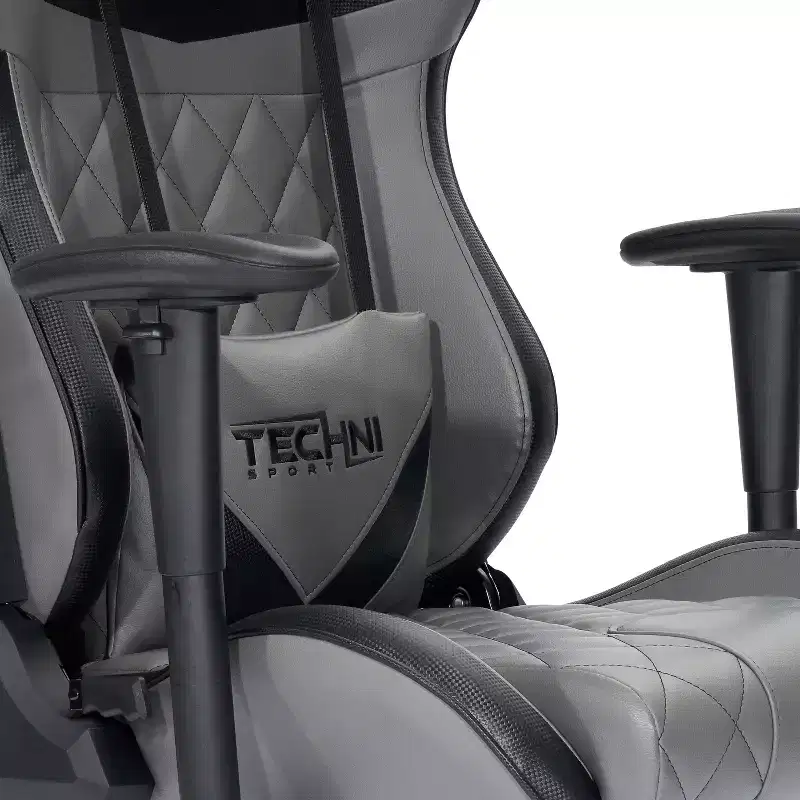 XL Ergonomics Gaming Chair 360 Swivel Office Chairs with Head&Lumbar Pillow,90-150 Recliner Chair for Office&Home,350lbs Max,Gray