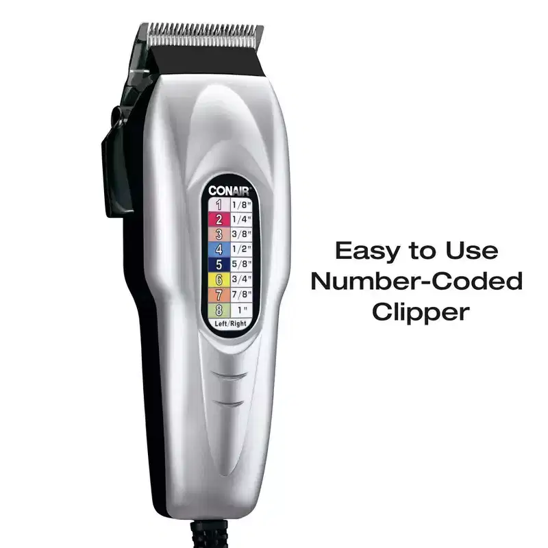 Conair Numbered Combs Haircut Kit - 20ct: Electric Beard & Facial Hair Trimmers for All Hair & Skin Types