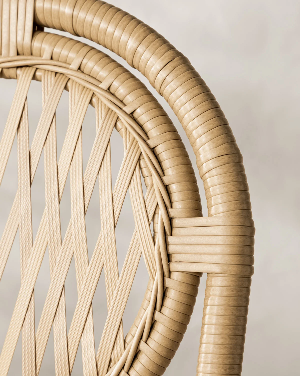 Coastal All-Weather Wicker Counter Stool with Performance Fabric Cushion for Dining Room