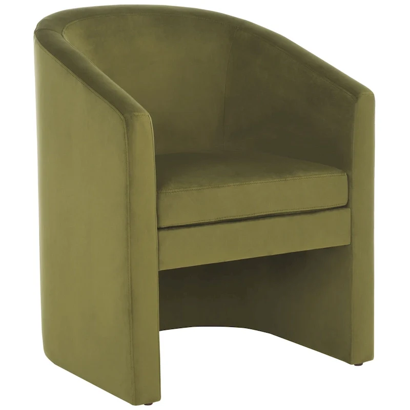 SAFAVIEH Theodosia Barrel Back Accent Chair (Fully Assembled) - W24 x D24 x H30 - 24Wx24Dx30H
