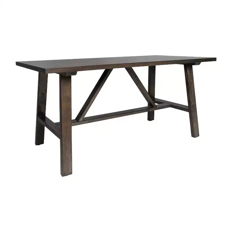Emma and Oliver Solid Wood Farmhouse Trestle Coffee Table
