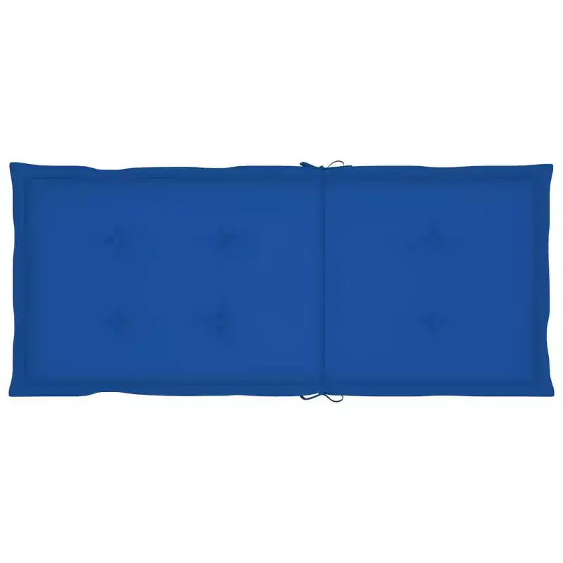 vidaXL Garden Chair Set of 4 Royal Blue Solid Acacia Wood, 100% Polyester