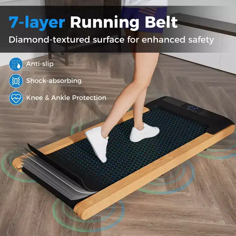 Costway 3-in-1 Walking Pad Under Desk Treadmill with Remote Smart APP Control LED Display