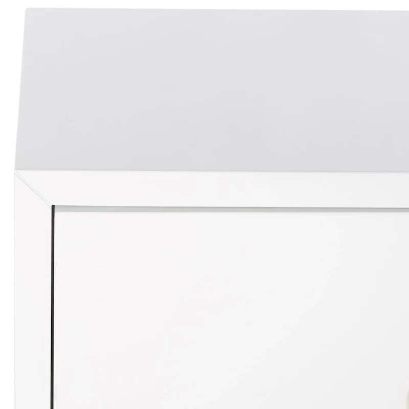 White/ Gold Lacquer Chest - 24Wx18Dx26H