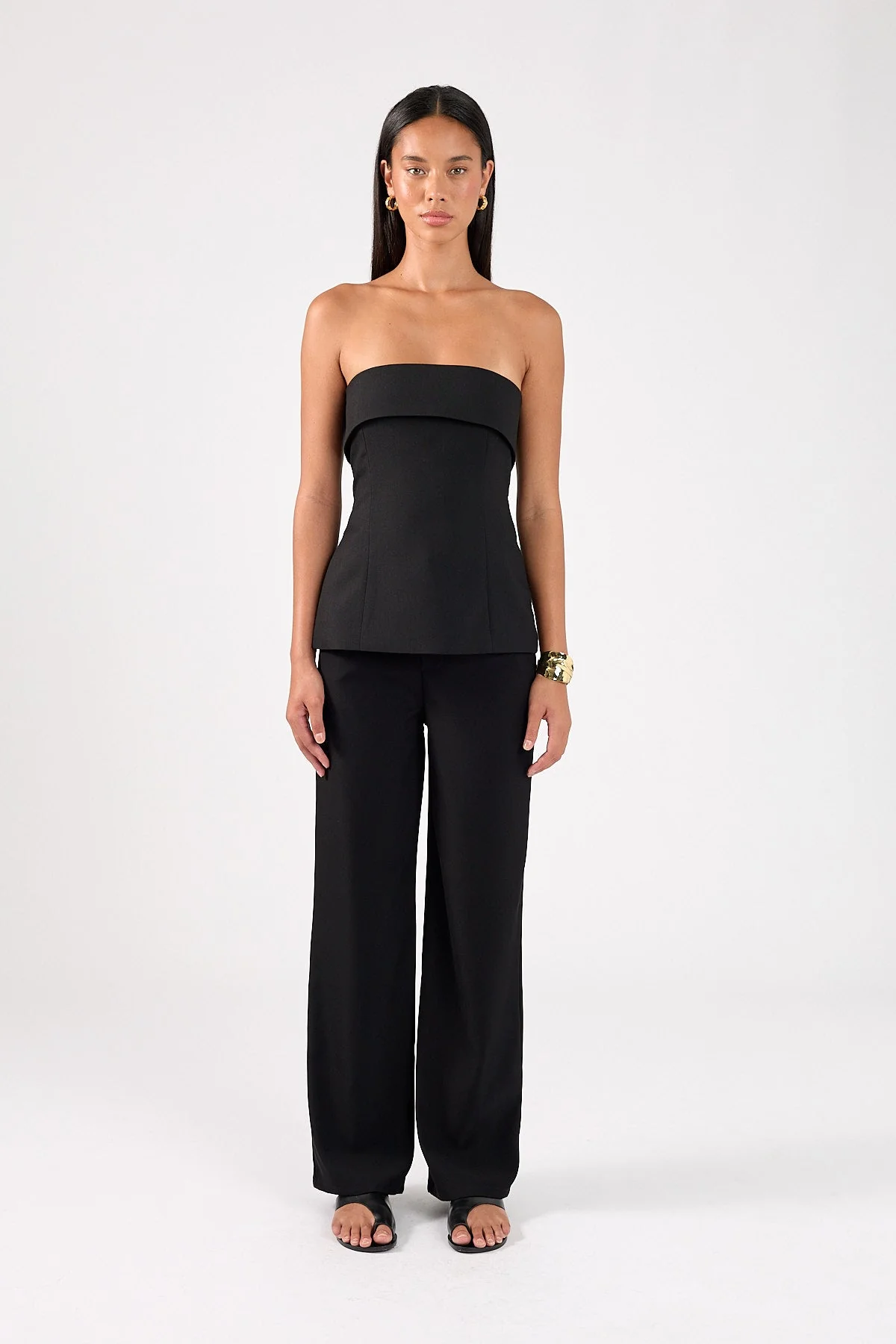 High Rise Recycled Pant Black